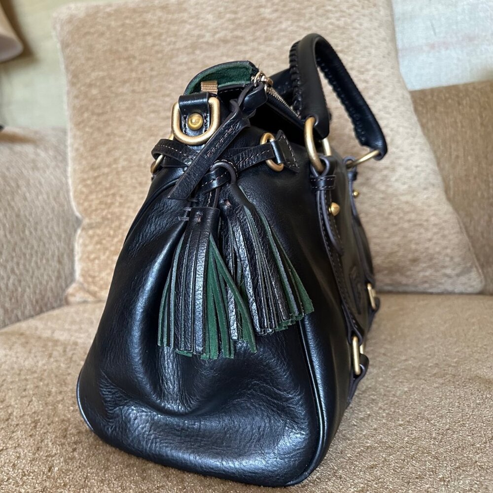 Dooney & Bourke Florentine Large Satchel in Black Leather - Picture 3 of 16